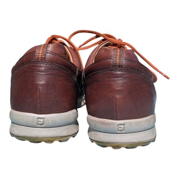 MEN\'S FootJoy Versaluxe Spikeless Golf Shoes Size 10.5M Brown Leather 57253 FJ main image 5